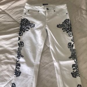 Bebe white jeans